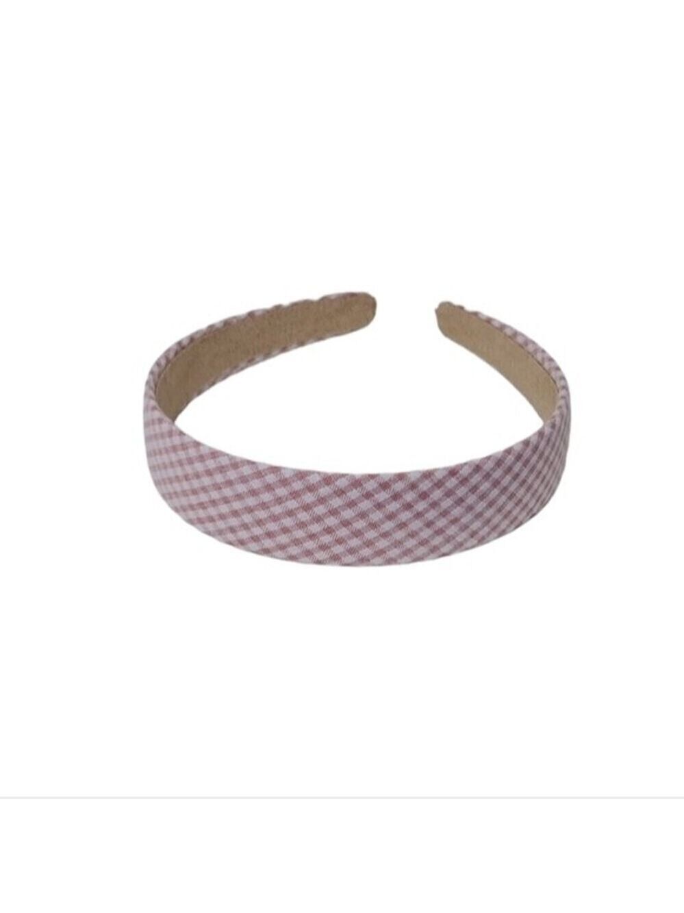 NWT Preppy Plaid Pink White Headband